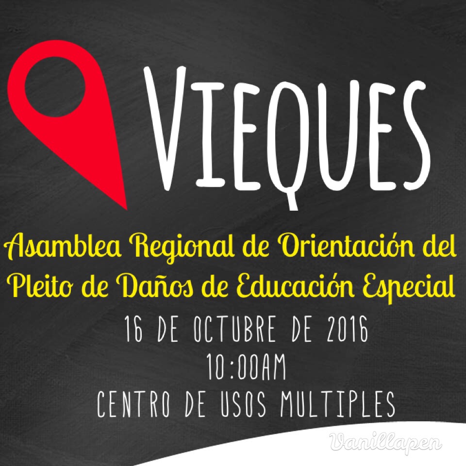 Asambleas regionales - Vieques