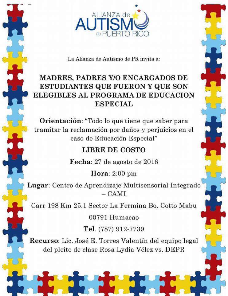 Alianza Autismo 27 ago 2016