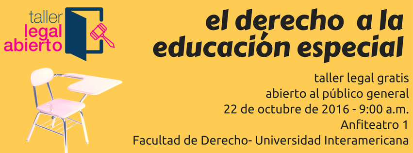 El derecho a la educaci�n especial